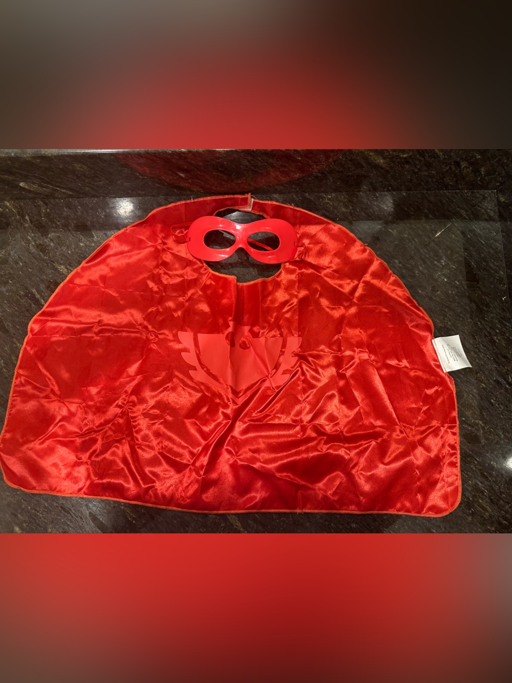 Red Superhero Cape and Mask Kids Costume